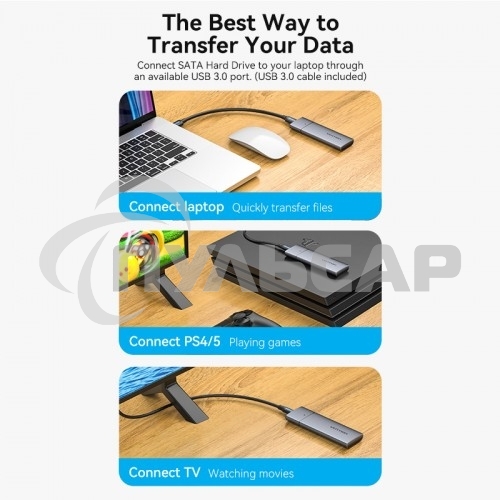 Корпус для SSD Vention USB 3.1 Gen 2-C M.2 NGFF (B-Key/B&M Key) Серый