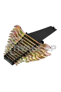 Набор ключей рожковых 6-32 мм, 12 шт, желтый цинк Сибртех