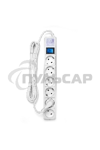 Сетевой фильтр PowerCube Фильтр-удлинитель (SPG(5+1)-16B-5M) 6 розеток, 5м,16А/3,5кВт, белый