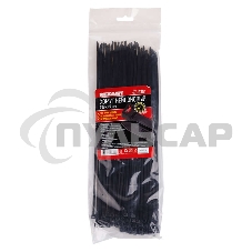 Хомут кабельный 3.6х300 тройной замок нейл. черный (уп.100шт) Rexant 67-0301 Хомут кабельный 3.6х300 тройной замок нейл. черный (уп.100шт) Rexant 67-0301