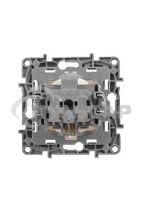 Механизм розетки 1-м СП Etika 2К+З 16А защ. шторки с заземл. винт. зажимы бел. Leg 672222