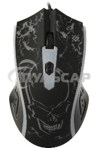 Мышь проводная Defender Overmatch GM-069 черный, 2400 dpi, USB, кнопки - 4