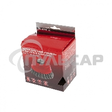 Щетка Matrix для УШМ, 125 мм, М14, Чашка, двухрядная, крученая проволока 0,35 мм