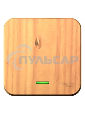 Выключатель SCHNEIDER ELECTRIC BLNVA101115 Blanca1-кл. оп сх.1 10А 250В изол. пласт. подсв. ясень