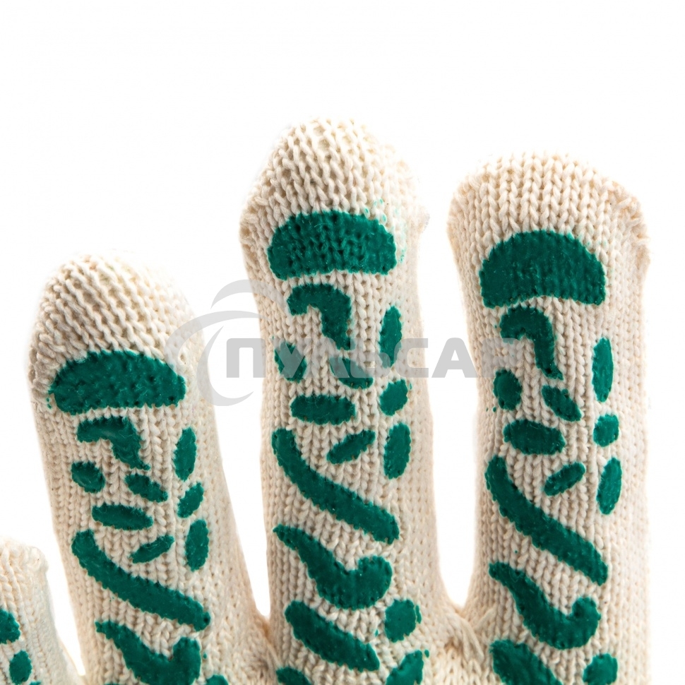 Перчатки трикотажные, ПВХ-покрытие 