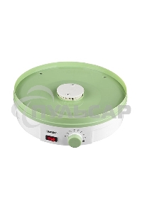 Сушилка для овощей и фруктов Blackton Bt FD1114 White-green, Мощность 245 Вт, Регулировка температуры 35-70 °С, 5 основых поддонов, 2 дополнительных поддона для пастилы, Конвективная сушка, Сохраняет максимум витаминов и питательных веществ в овощах, фрук