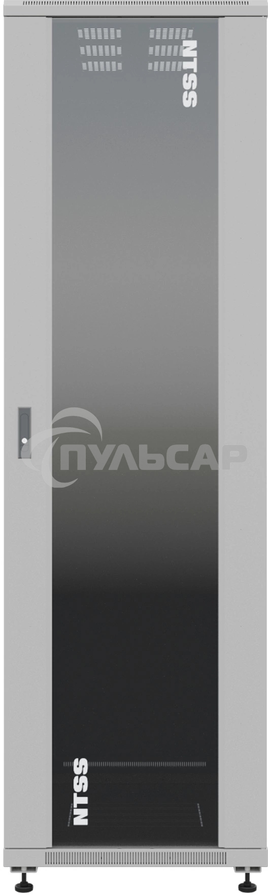 Шкаф серверный NTSS Премиум NTSS-R47U60100GS, напольный 47U 600x1000мм пер.дв.стекл металл 900кг серый 2210мм IP20