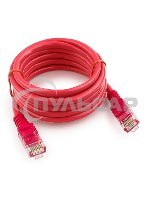 Патч-корд UTP Cablexpert кат.5e, 2м, литой, многожильный (розовый)