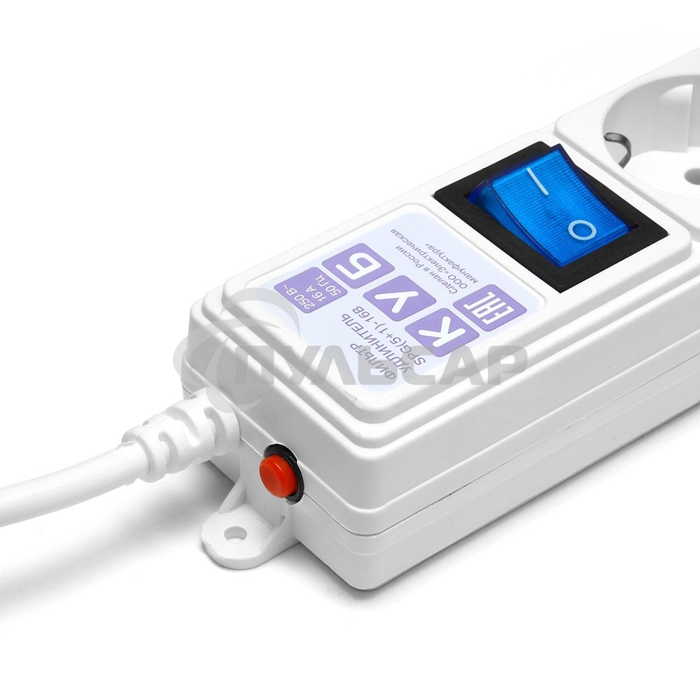 Сетевой фильтр PowerCube Фильтр-удлинитель (SPG(5+1)-16B-5M) 6 розеток, 5м,16А/3,5кВт, белый