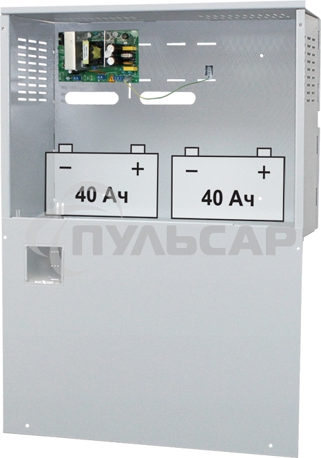 Источник вторичного электропитания СКАТ-2400И7 исп.5000 24В, 4А, под 2 АКБ 40 А·ч