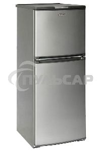 Холодильник Бирюса Б-M153 металлик двухкамерный 160/70л морозилка сверху