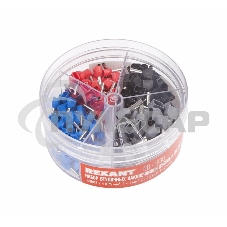 Набор втулочных наконечников двойных НШВИ2 (2х0.75 мм²; 2х1 мм²; 2х1.5 мм²; 2х2.5 мм²) в боксе (ТE-200) Rexant