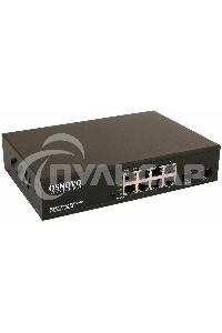 Коммутатор OSNOVO Гигабитный PoE коммутатор на 10 портов, 8 *10/100/1000 Base-T PoE, 2*SFP 1000 Base-T, PoE на порт до 30W, суммарно до 150W