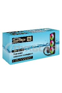 Система водяного охлаждения ExeGate BlackWater-360.PWM.RGb черный, 120 мм, алюминий/медь, 2000 об/мин, 37 дБ, 4 pin, 280 Вт