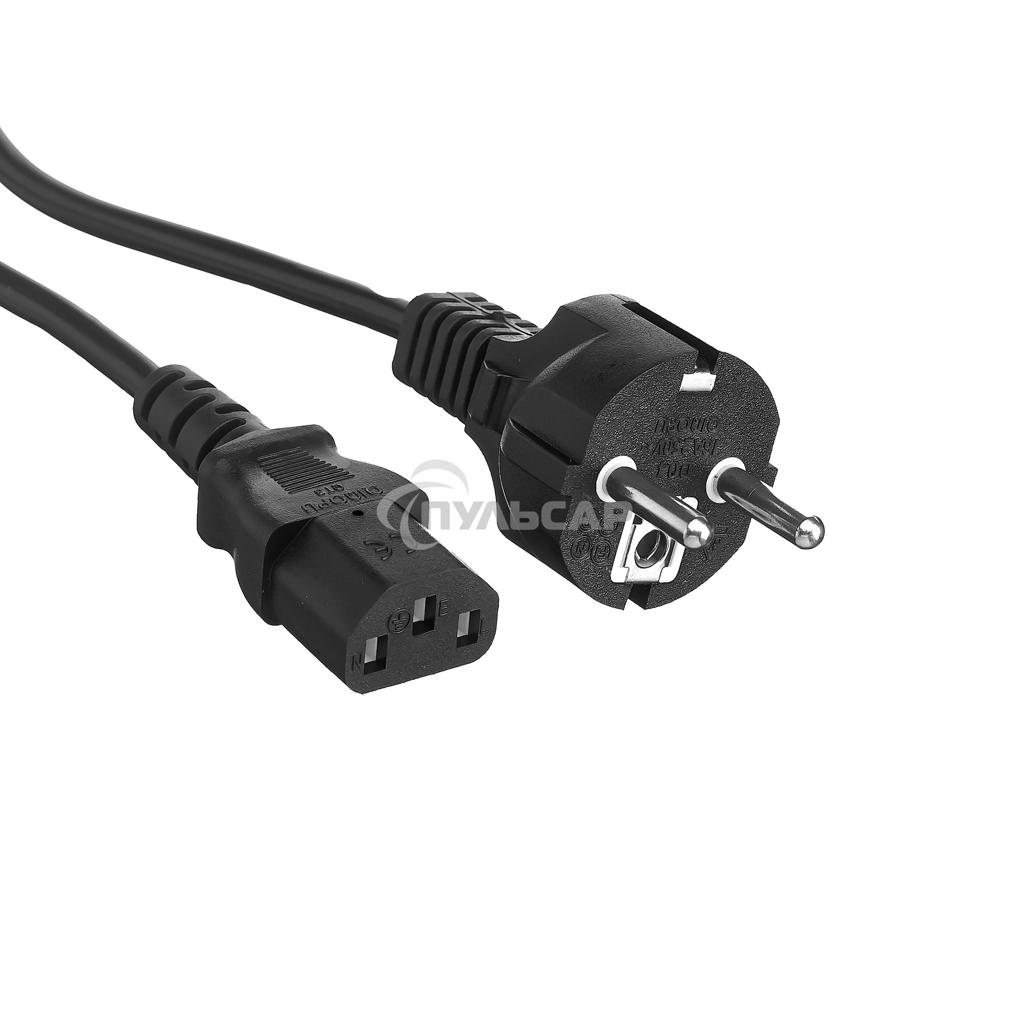 Кабель питания ExeGate Special PC-1,8S (Евровилка Schuko->С13) 3*0.75мм2, CCA, черный, 1.8м.