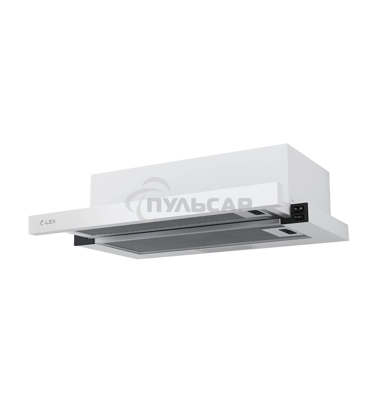 Вытяжка встраиваемая LEX HUBBLE 2M 600 WHITE, 60 см, 1000 куб. м/ч, 52 дБ белый