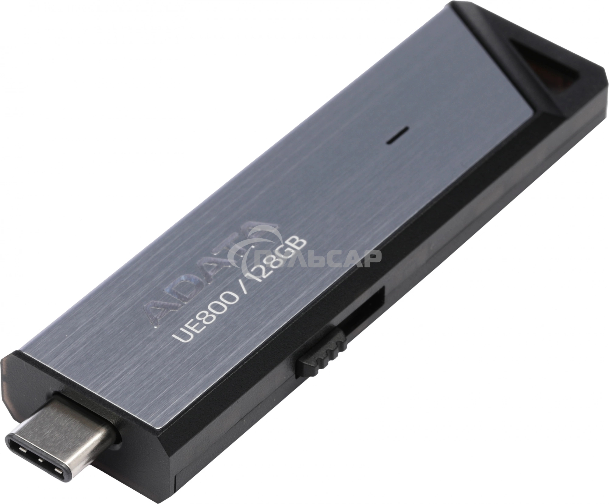 Флешка USB ADATA UE800 (AELI-UE800-128G-CSG), 128 Gb, Type-C USB 3.2, R/W 1000/550, серебристый