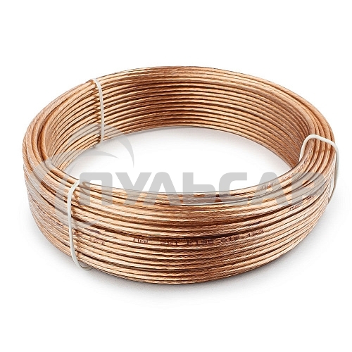 Акустический кабель Cablexpert CC-TC2x1,0-15M, прозрачный,  15 м, бухта