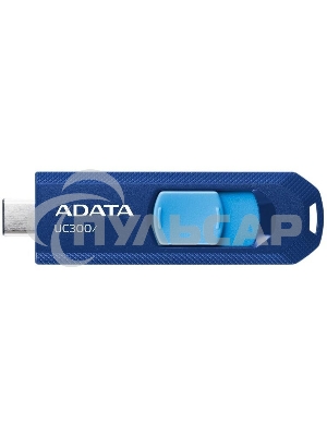 Флешка USB ADATA UC300 (ACHO-UC300-32G-RNB/BU), 32 Gb, Type-C USB 3.2 Gen1, R/W 100/30, синий/голубой