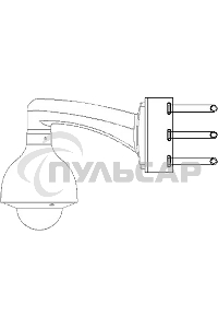 Кронштейн для крепления на столб видеокамер серий HFWxxS, HFWxxR-Z/VF,SD60/6AE/6AL, SD59/50/40, SD6C, SD42, SD29 Кронштейн для крепления на столб видеокамер серий HFWxxS, HFWxxR-Z/VF,SD60/6AE/6AL, SD59/50/40, SD6C, SD42, SD29