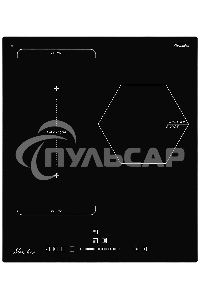 Индукционная варочная панель Monsher, инвертер, слайдерное управление, автоматическое отключение, блокировка панели управления, индикация остаточного тепла, 9 уровней мощности, Stop and Go, Booster, таймер, черный