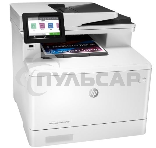 МФУ лазерное HP LaserJet Pro M479fdn (W1A79A), A4, цветной, печ. до 27 стр/мин., скан. до 29 стр/мин. (ч/б) 20 стр/мин. (цвет), 600 x 600 dpi (печать) 1200x1200dpi (скан.), USB, RJ-45, Air Print, Mopria