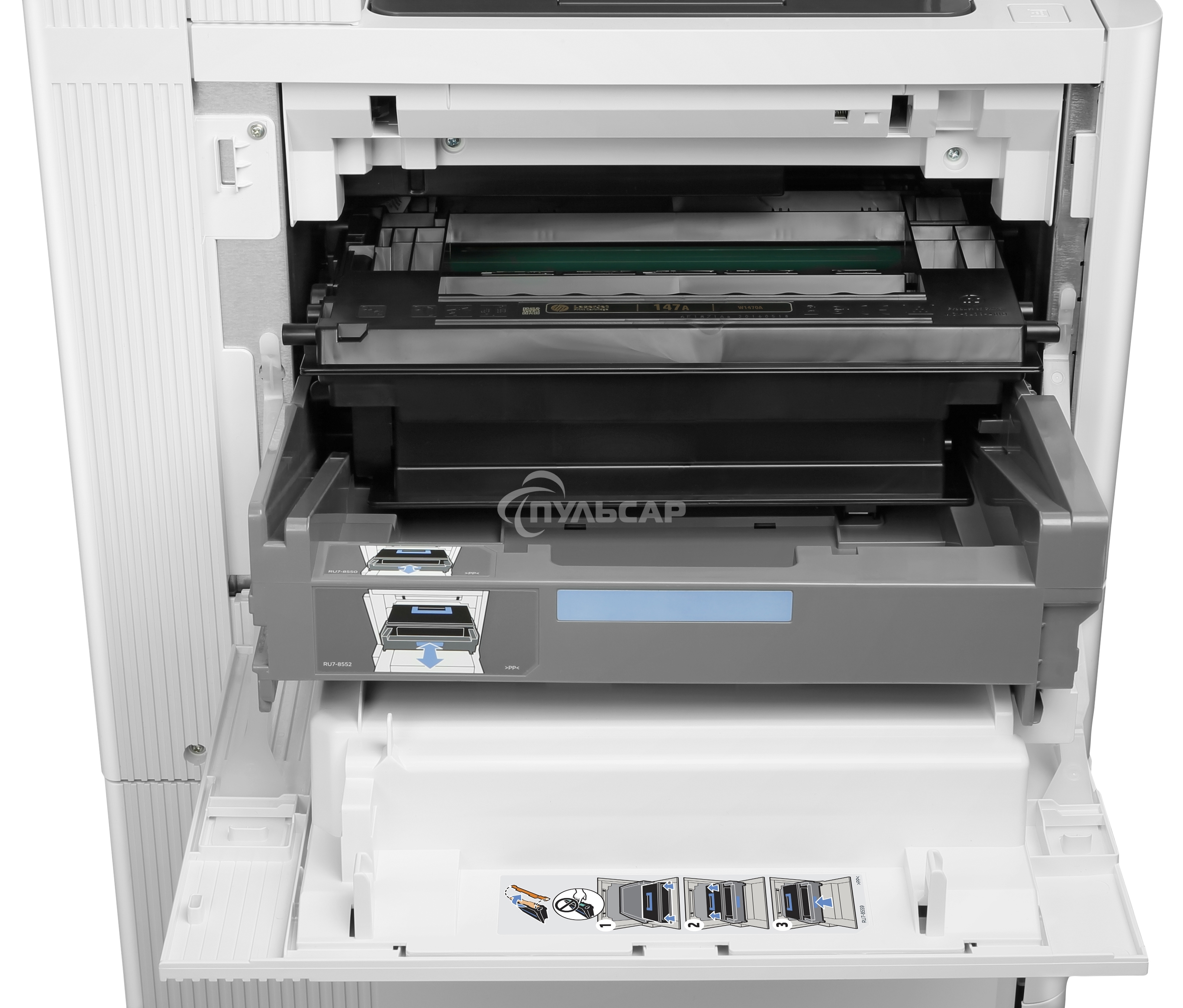 МФУ лазерное HP LaserJet Enterprise MFP M635h (A4, принтер/копир/сканер, 1200dpi, 61ppm, 1.5Gb+HDD500Gb, DADF150, Duplex, Lan, USB) (7PS97A)