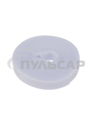 Лента-липучка многоразовая Rexant 5 м х 20 мм, белая (1 шт.)