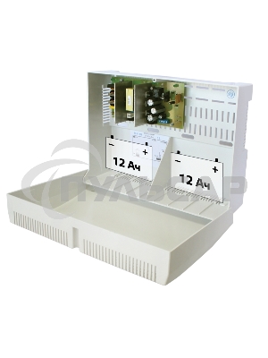 Источник бесперебойного питания СКАТ-2400И7 (24В 4А под 2 АКБ по 12А.ч; без АКБ) Бастион 65