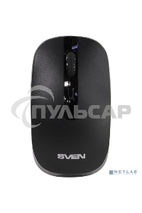 Мышь беспроводная SVEN RX-260W черный, 1600 dpi, радиоканал, USB, кнопки - 4
