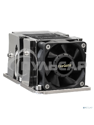 Кулер для процессора ExeGate ESNK-P0068APS4.PWM.2U.3647.Cu серебристый/черный, 60 мм, алюминий/медь, 6800 об/мин, 52 дБ, 4 pin, 205 Вт, 64.5 мм