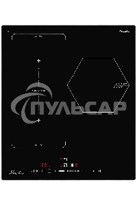 Индукционная варочная панель Monsher, инвертер, слайдерное управление, автоматическое отключение, блокировка панели управления, индикация остаточного тепла, 9 уровней мощности, Stop and Go, Booster, таймер, черный