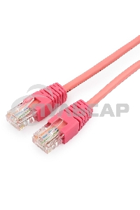Патч-корд UTP Cablexpert кат.5e, 3м, литой, многожильный (розовый)