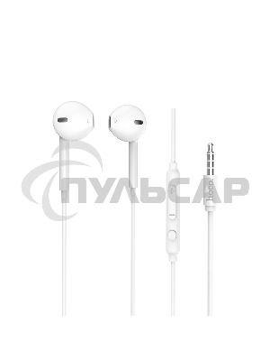 Наушники проводные вставки с микрофоном Hoco M55 белый
