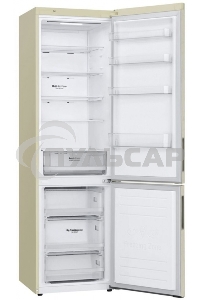 Холодильник LG GA-B509CESL бежевый глянцевый двухкамерный 277/107л морозилка снизу, No Frost