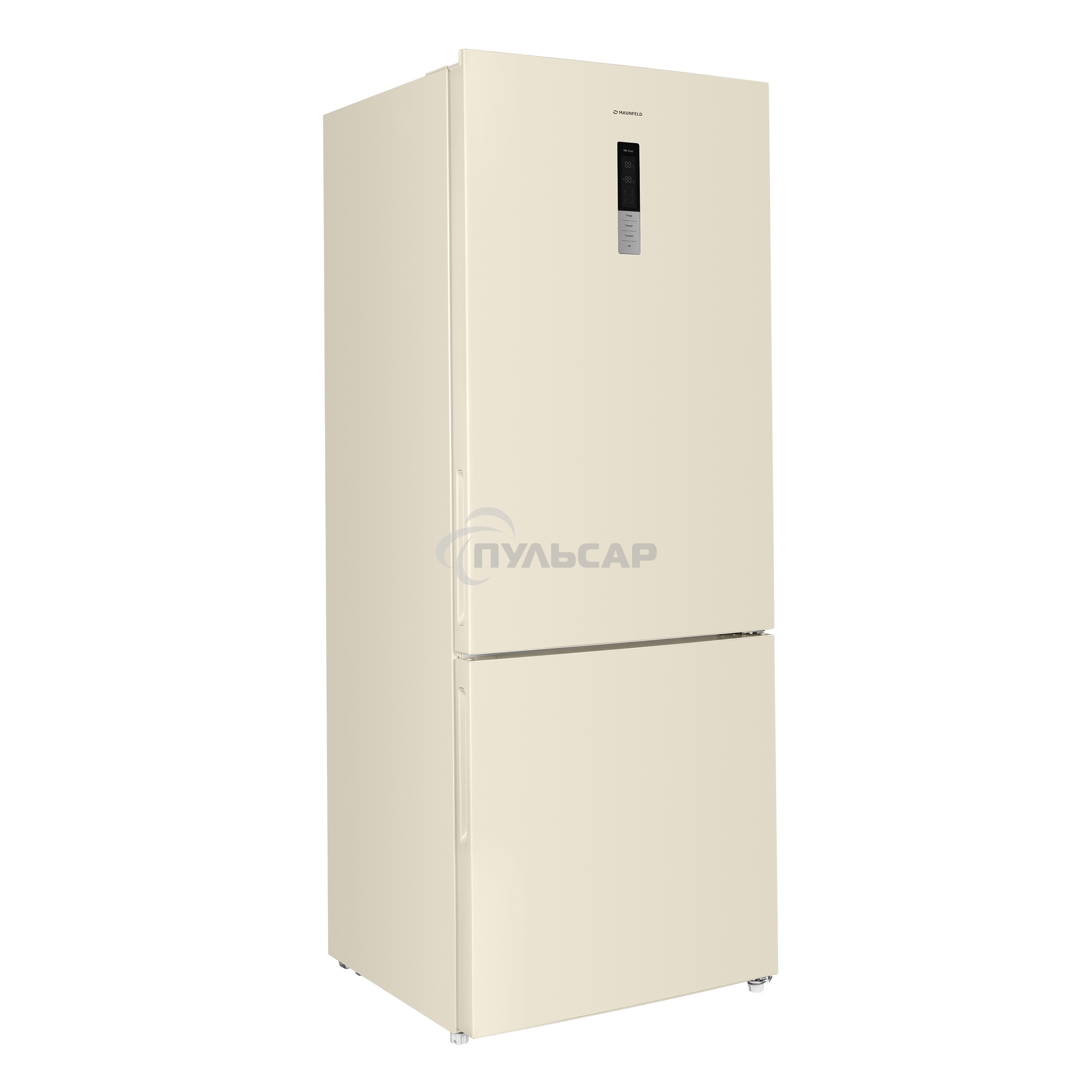 Холодильник Maunfeld MFF1857NFBG бежевый инвертер двухкамерный 336/117л морозилка снизу