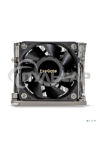 Кулер для процессора ExeGate ESNK-P0068APS4.PWM.2U.3647.Cu серебристый/черный, 60 мм, алюминий/медь, 6800 об/мин, 52 дБ, 4 pin, 205 Вт, 64.5 мм
