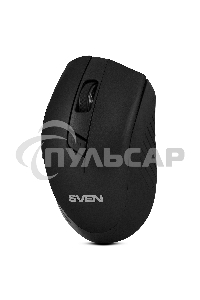 Мышь беспроводная SVEN RX-425W черный, 1600 dpi, радиоканал, USB, кнопки - 6