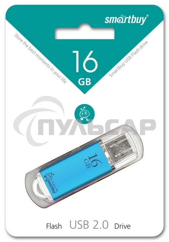 Флешка USB Smartbuy R/W USB 16Gb V-Cut series Blue SB16GbVC-B