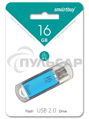 Флешка USB Smartbuy R/W USB 16Gb V-Cut series Blue SB16GbVC-B