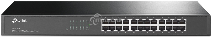 Сетевой коммутатор TP-Link SMB TL-SF1024 Коммутатор 24-port 10/100M Switch, 1U 19-inch rack-mountable steel case