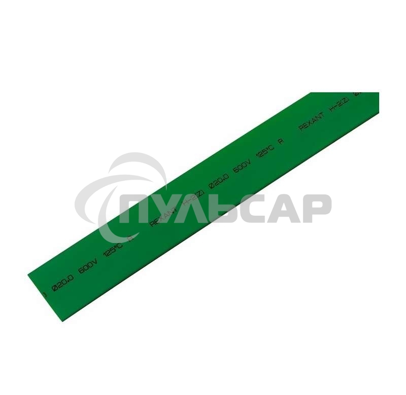 Трубка термоусадочная 20.0/10.0 1м зел. Rexant 22-0003