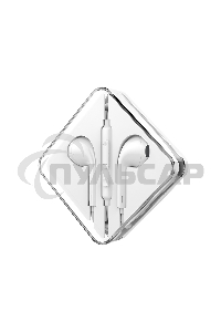 Наушники проводные вставки с микрофоном Hoco M55 белый