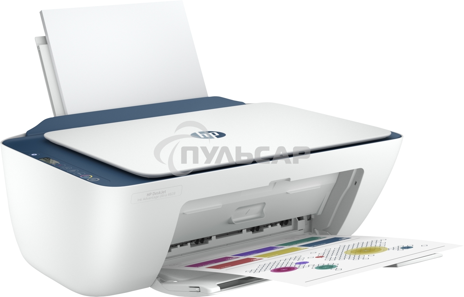 МФУ струйное HP DeskJet Ink Advantage Ultra 4828 (25R76A), A4, цветной, печ. до 7.5 стр/мин. (ч/б) до 5.5 стр/мин. (цвет), 1200x1200dpi, USB, Wi-Fi, Air Print, Mopria