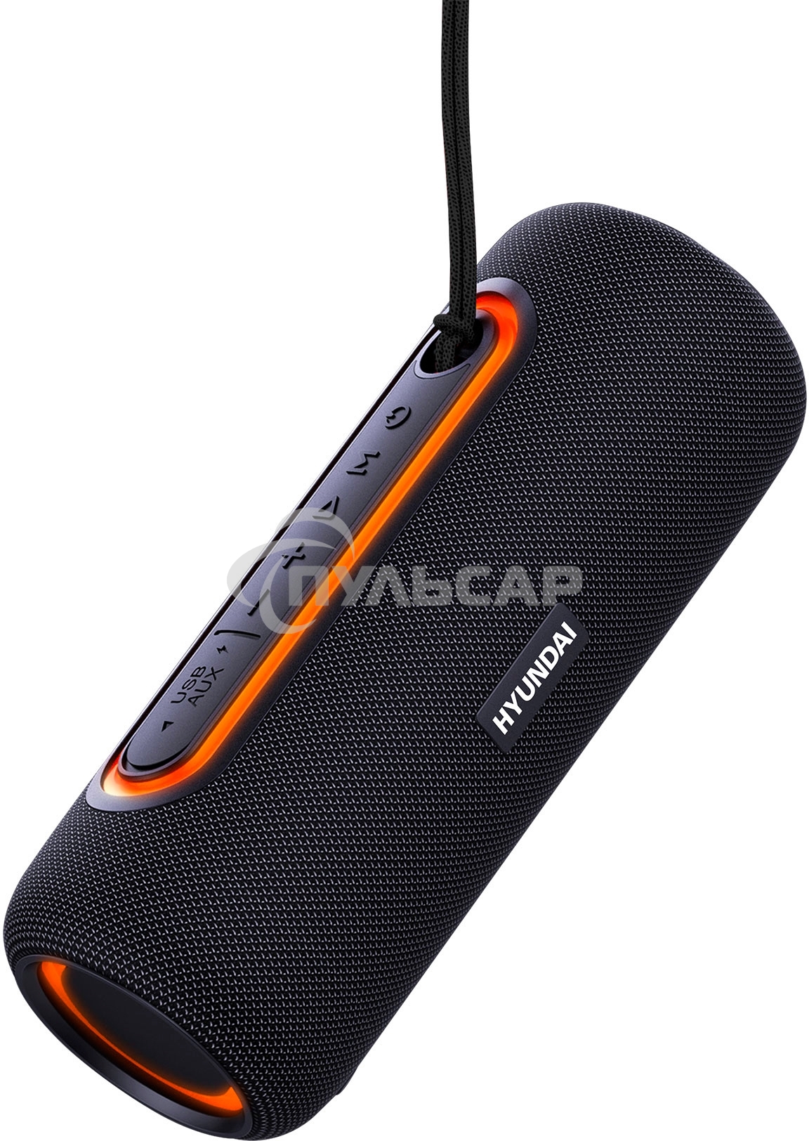 Портативная колонка Hyundai H-PS1021 черный/черный 25 Вт 1.0 BT 10м 1500mAh