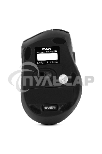 Мышь беспроводная SVEN RX-425W черный, 1600 dpi, радиоканал, USB, кнопки - 6