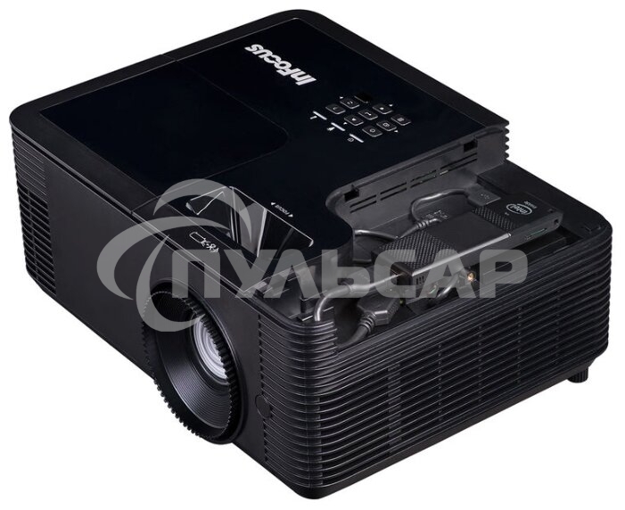 Проектор INFOCUS IN136 DLP, 4000 ANSI Lm, WXGA (1280x800), 28500:1, 1.54-1.72:1, 3.5мм in, Composite video, VGAin, HDMI 1.4aх3 (поддержка 3D), USB-A (для SimpleShare и др.), лампа 15000ч.(ECO mode), 3.5мм out, Monitor out (VGA), RS232, 21дБ, 4,5 кг