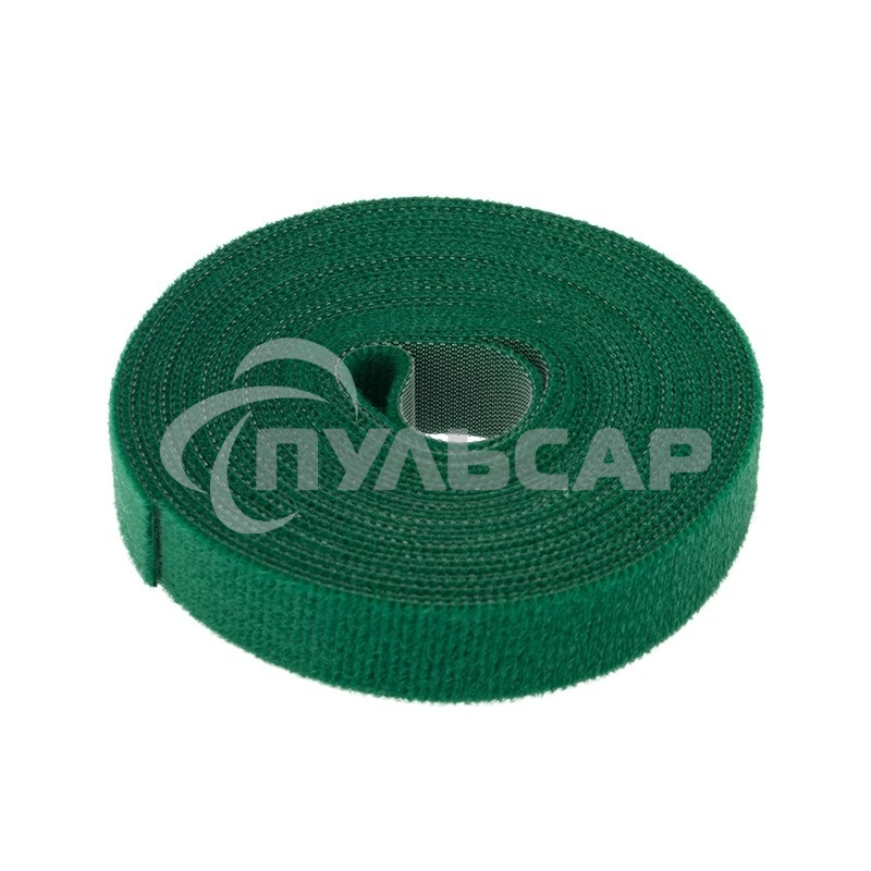 Лента-липучка многоразовая 5 м х 20 мм, зеленая (1 шт.) Rexant