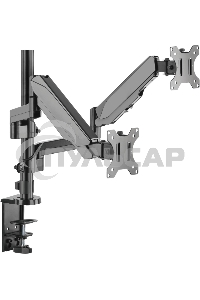 Кронштейн (держатель) ONKRON G140 для двух мониторов 13