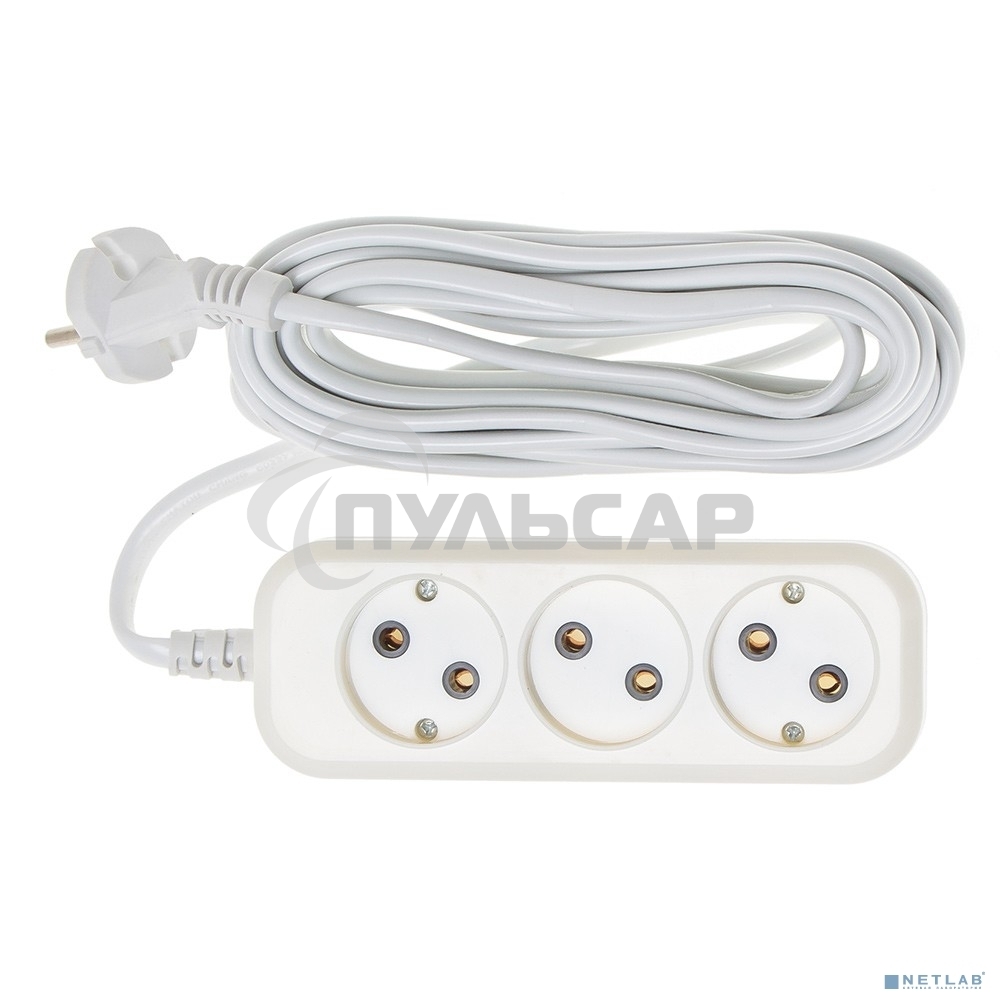 Сетевой удлинитель Buro BU-PSL3.5/W 5м (3 розетки) белый (пакет ПЭ)